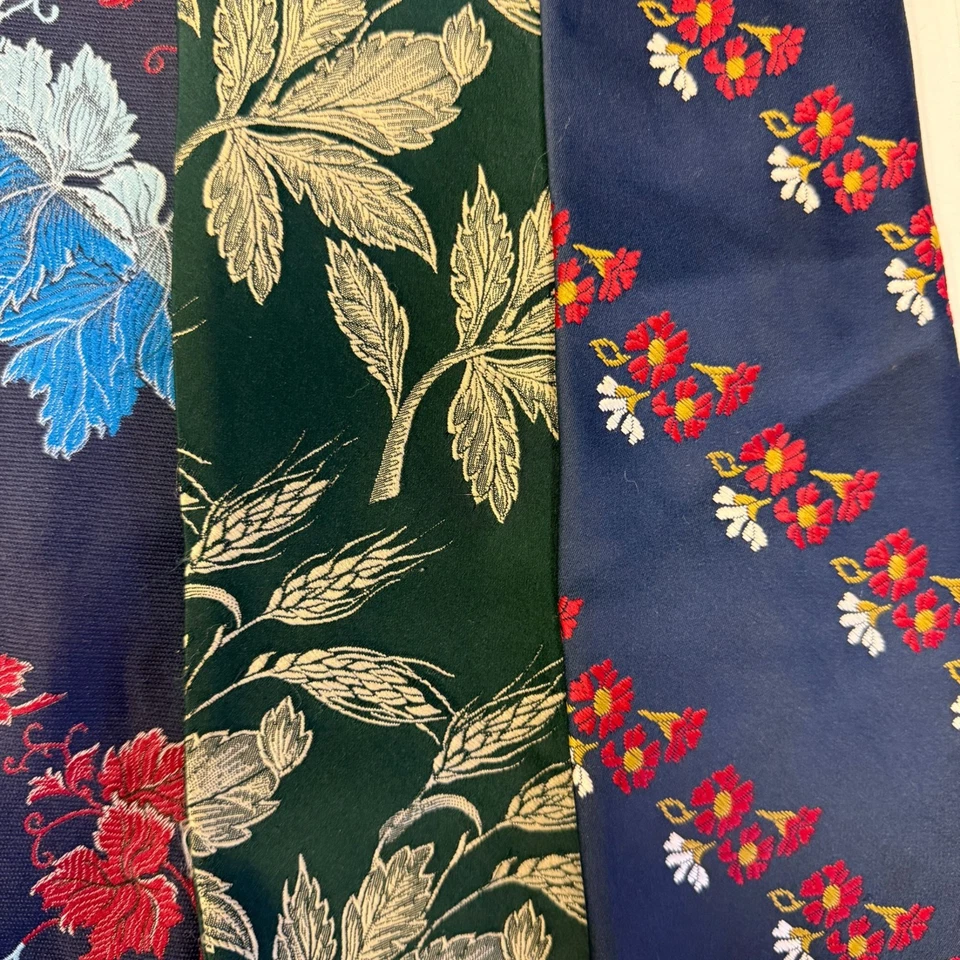 LOTE de corbatas de proxeneta vintage años 70 MoD RETRO corbatas de cuello ancho Foto 4 de 4