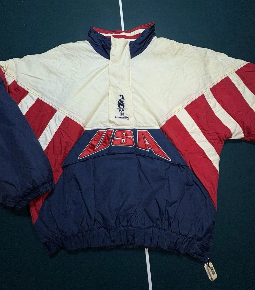 Vintage Atlanta 1996 Olympic Starter Pullover Windbreaker