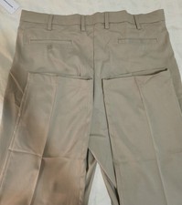 Amazon Essentials Men's Classic Fit Beige Cotton Blend Straight Casual Pants 40W