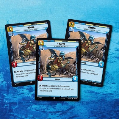 3x Watto No Money No Parts No Deal LOF Legends Of The Force PLAYSET SWU 65 blau