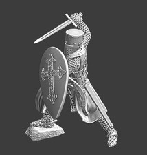 Northern Crusades Miniatures Medieval Crusader Order Foot Knight Fighting 28mm 