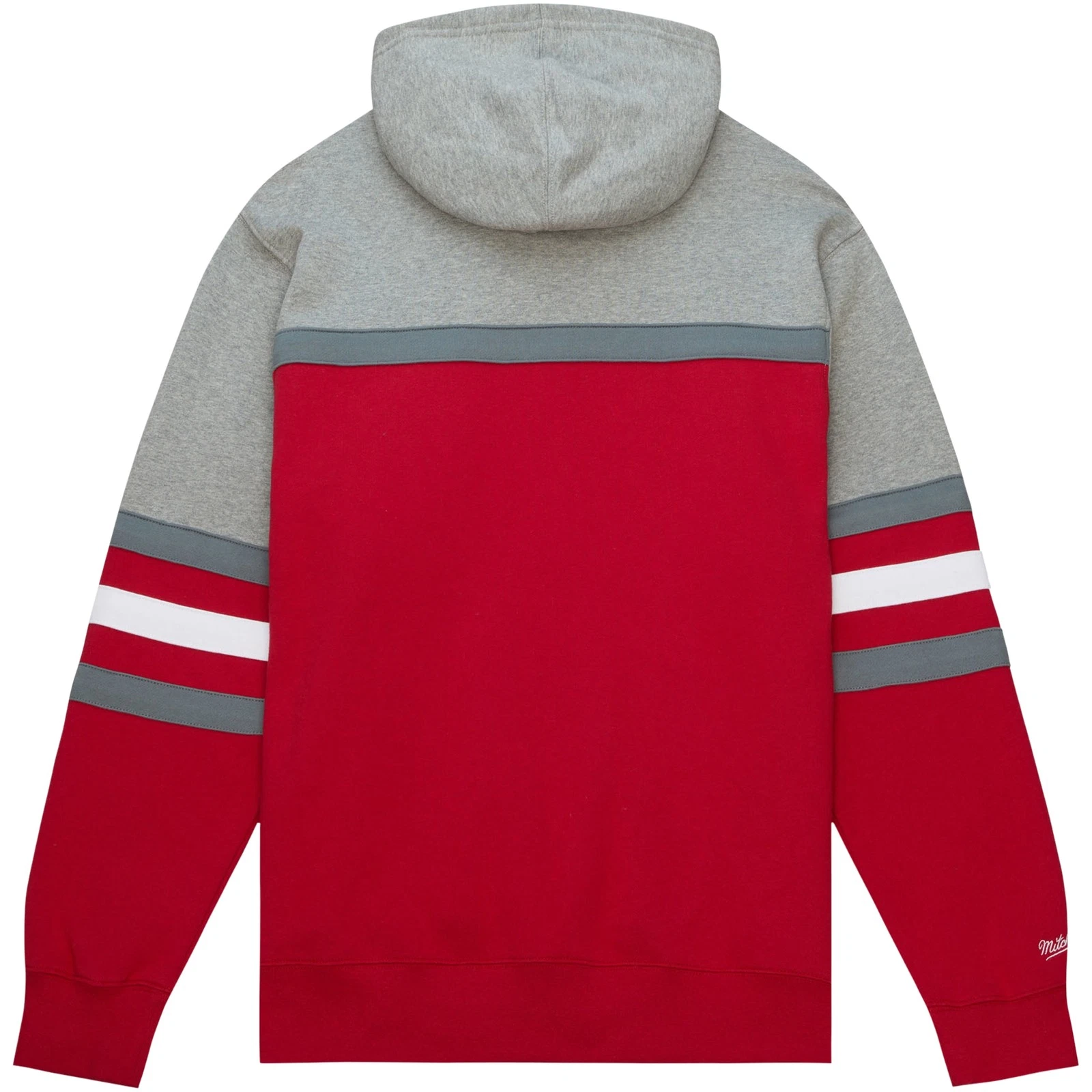 Felpa con cappuccio pullover uomo Mitchell & Ness rosso Washington State Cougars Head Coach