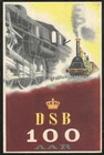 DENMARK 1947 Railway Set First Day PPC Scott #301-3, Facit #325-7