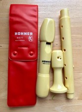 HOHNER 9577 THREE PIECE ALTO RECORDER WITH CA...