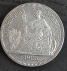Photo of a French Indochina Piastre coin from an eBay sale