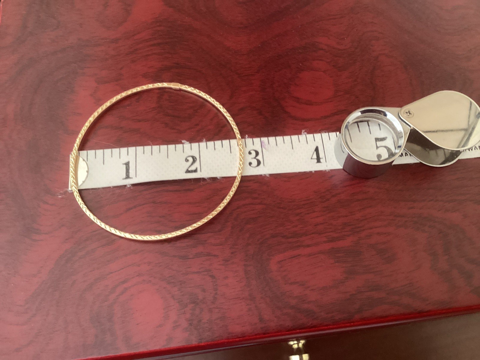 Solid 14KT Rose Gold Polished Thin Bangle Bracele… - image 11