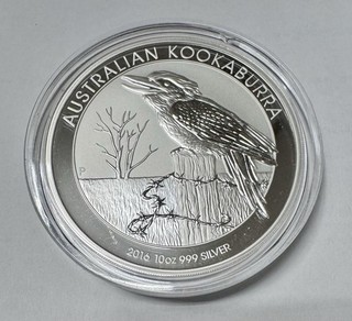 10 oz Silber Kookaburra 2016 in Originalkapsel Top Zustand