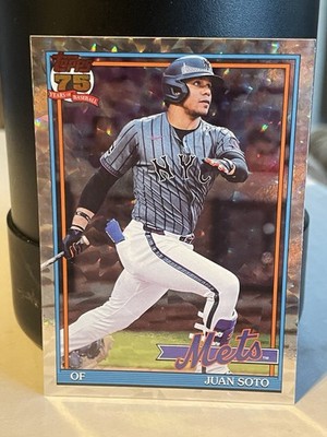 2026 Topps Series 1 1991 Flashback Crackleboard Foil Insert Juan Soto