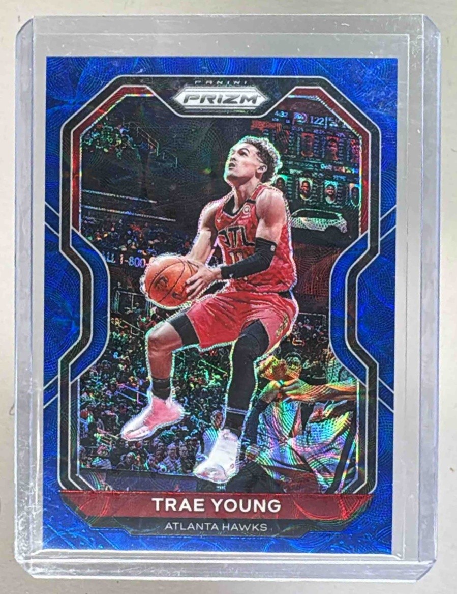Trae Young 2020 Panini Prizm #64 Choice Blue /49
