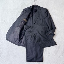 Loro Piana x Stimulus Suit Set 48 Charcoal Gray Merino Wool