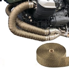 2x100ft Black Pipe Header Manifold Exhaust Heat Wrap Tape With Ties Motorcycle 2x100ft Black Pipe Header Manifold Exhaust Heat Wrap Tape With Ties Motorcycle