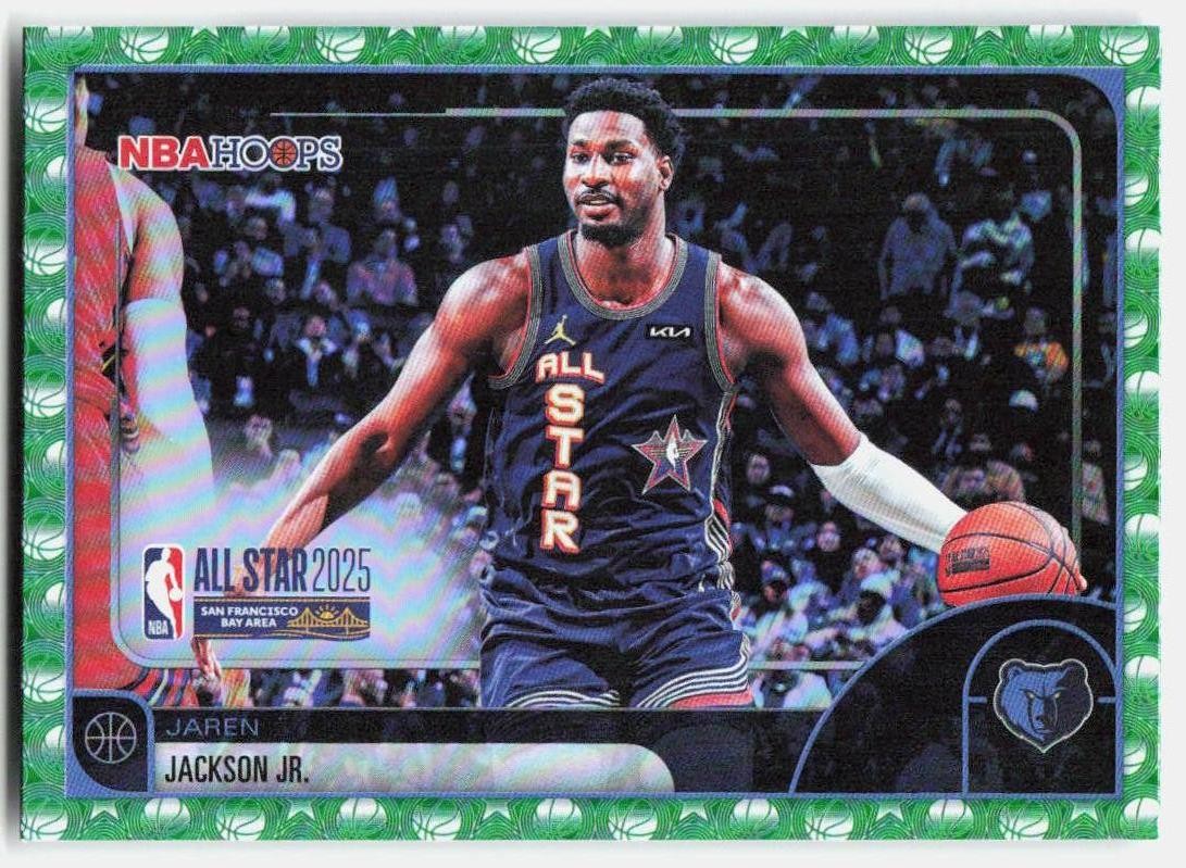 2025-26 Hoops #284 Jaren Jackson Jr. Green Hoops Memphis Grizzlies