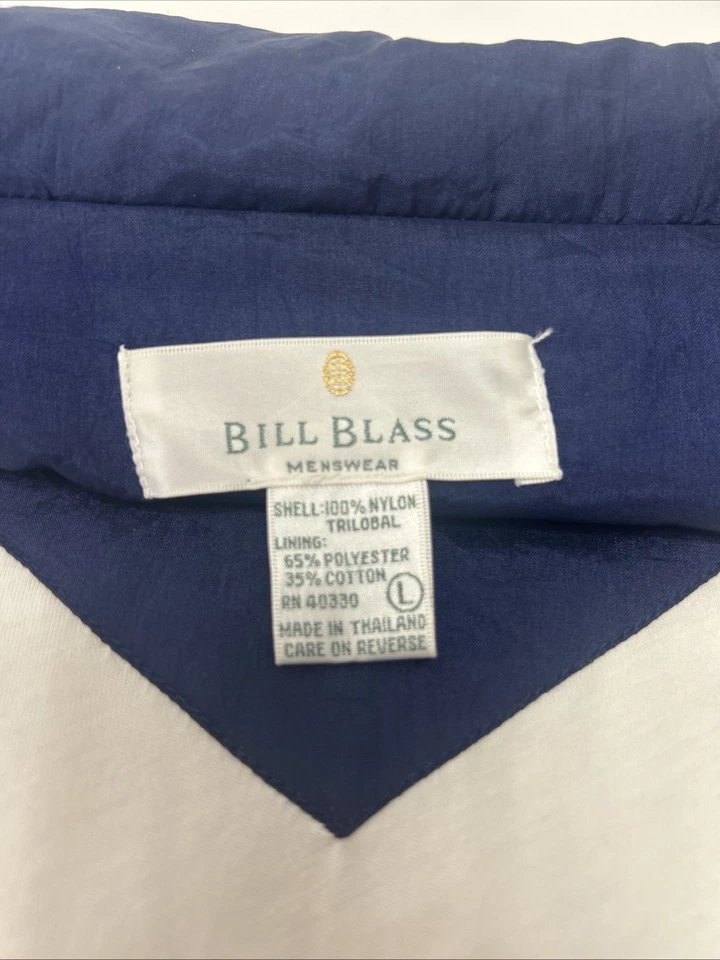 Traje de chándal de nailon Bill Blass vintage para hombre (2 piezas) ropa deportiva GRANDE retro años 90’s Foto 4 de 4