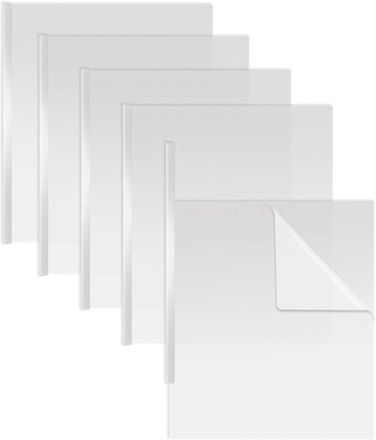 #ad #ad Sliding Bar Clear Report Covers 50 Count White Slider Bars Letter Size 5 Mil $35.99