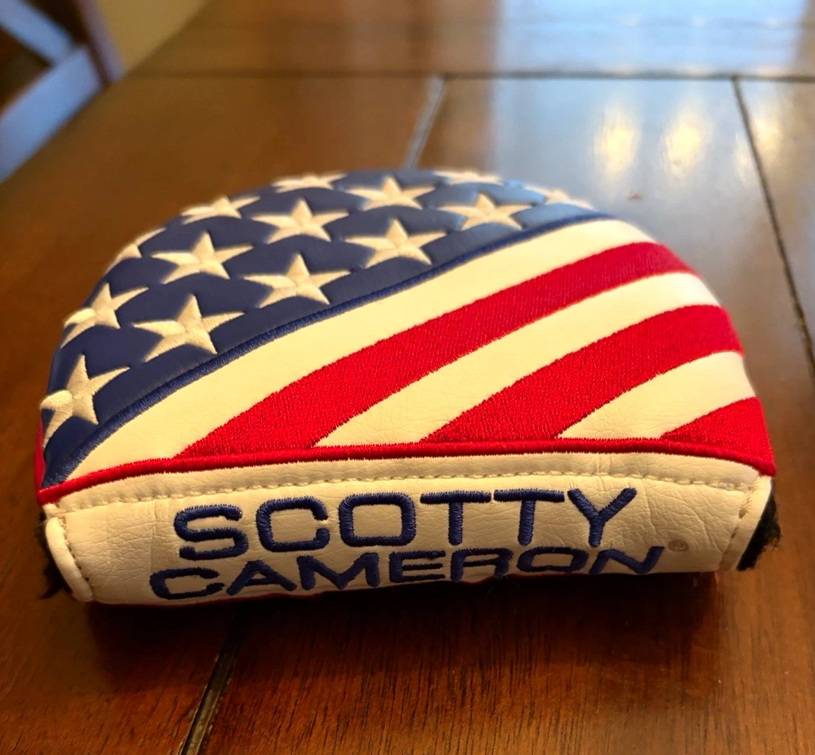 Scotty Cameron USA American Flag Putter Headcover Red White Blue