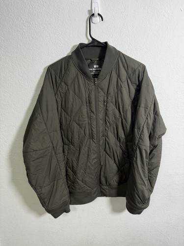 Uniqlo White Mountaineering Jacket Recycled Down Hybrid Quilted Mens Large Green