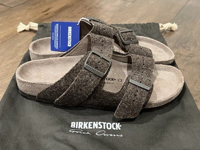 Rick Owens Birkenstock Arizona Sandals Felt Brown Brand New With