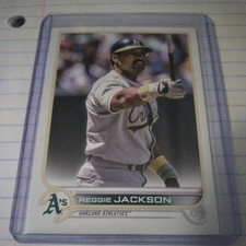 2022 Topps Update Legend Variation SP Image Variation Reggie Jackson #US9 A’s