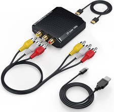 RCA to HDMI Adapter, 1080P AV to HDMI Converter, Mini Composite CVBS Audio Video