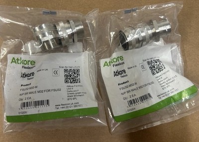 Atkore Flexicon Rohrverschraubung, 32 mm Nenngröße, M32 (2er Pack enthalten)
