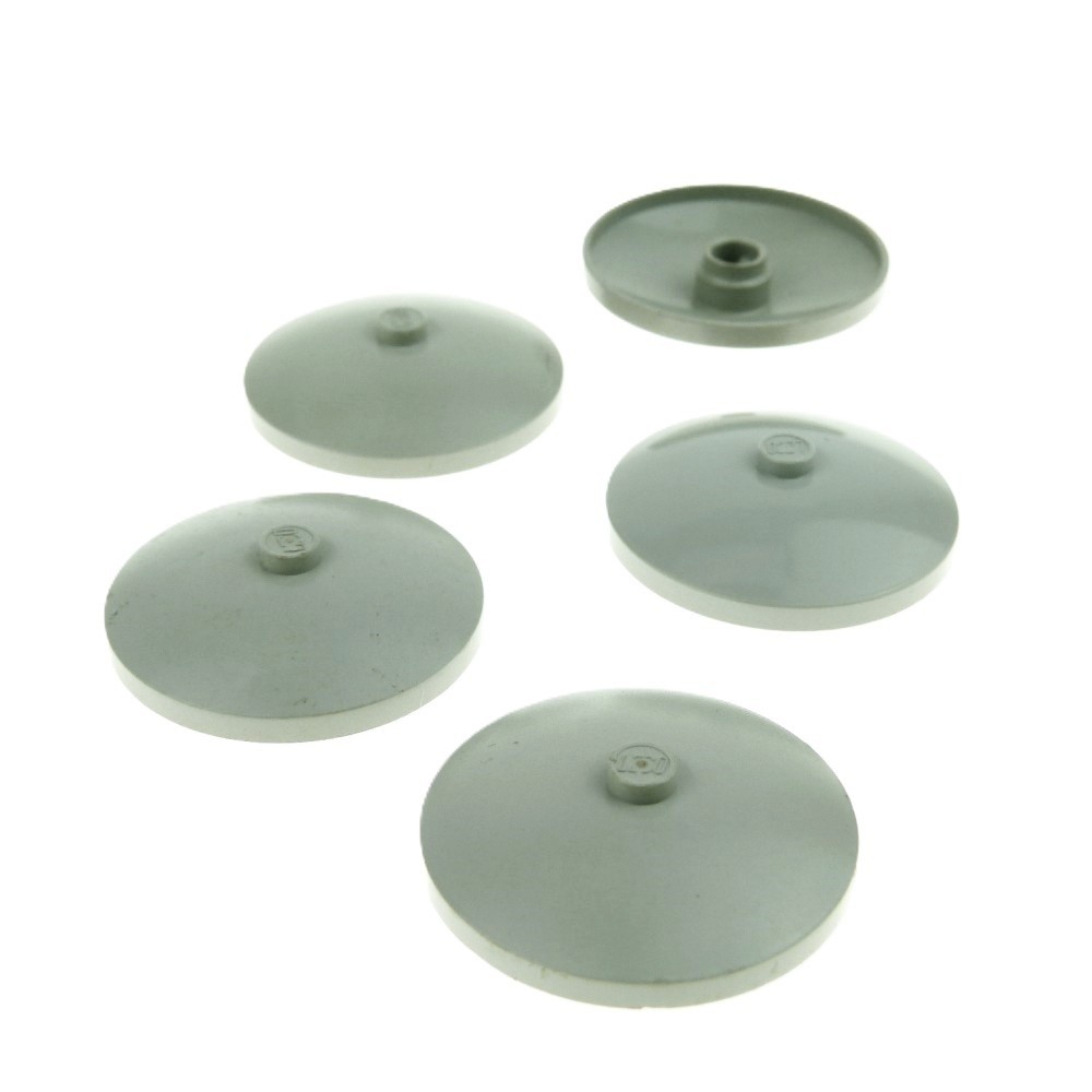 5x Lego Satellite Radar Dish 4x4 Light Gray Shield Screen Star Wars 30065 3960