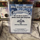 Topps 25-26 Inception NBA Cooper Flagg Redemption Rookie Jumbo Relic Auto