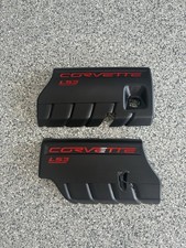 08-13 Chevy Corvette C6 6.2l Ls3 Left Right Engine Cover Oem