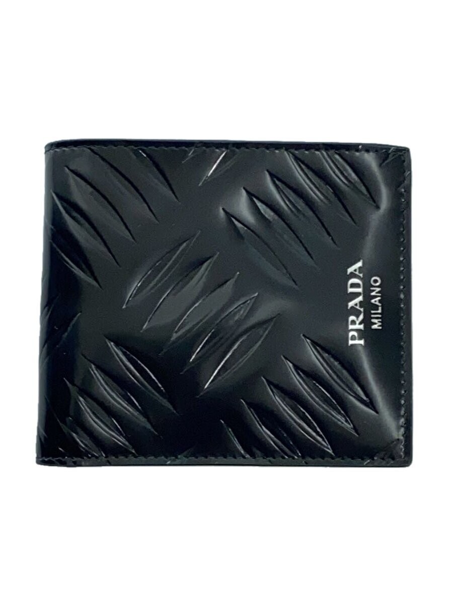 PRADA Black Cowhide Bifold Wallet 2M0738