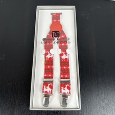 Umo Lorenzo Reindeer Christmas Suspenders New In Box