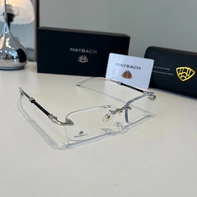 Maybach Z25 Rimless Square Fashion Eyeglasses Frame 58-17-145