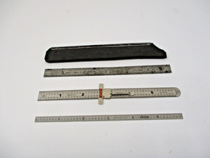 (3) 6" Ruler Rule Scale Goodell - Pratt # 10, General, Executive 42F USA in VGC