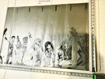 FLCL 1999 Silver Holofoil Promo Poster Display Gainax Authentic King Anime RARE
