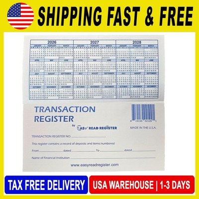 Checkbook Registers, 26-27-28 Calendars