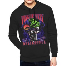 Disney The Nightmare Before Christmas Mens Pullover Hoodie Large Black
