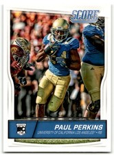 2016 Score #348 Paul Perkins UCLA Bruins Rookie