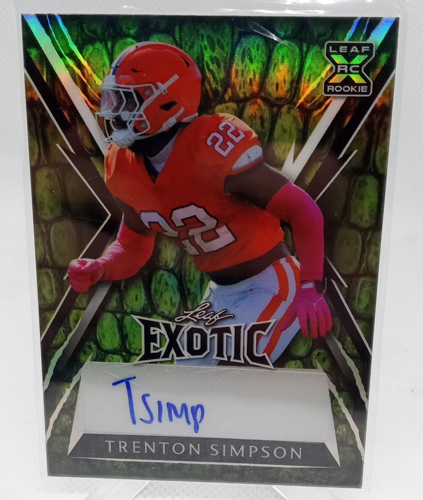 Trenton Simpson Leaf Exotic Autographs #BATS1 Base