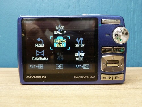 Appareil photo numérique compact Olympus Stylus 820 bleu avec carte XD/batterie/chargeur/manuel+ - Photo 3 sur 8