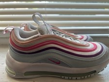 Nike Air Max 97 Size 3Y White Multicolor Sneakers DR0639-119 Toddler Shoes