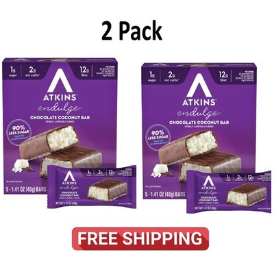 2 PACKs Atkins Endulge Treat Milk Chocolate Caramel Squares Keto Friendly 10 CT