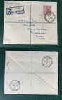 GB GVI 6d purple definitive plain Registered FDC Maltby, Yorks 30 Jan 39