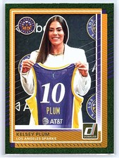 2025 Donruss WNBA #12 Kelsey Plum Green Shimmer