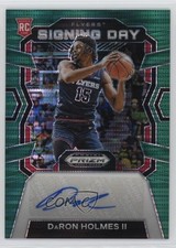 2024 Prizm Draft Picks Signing Day Green Pulsar 25/25 DaRon Holmes II Auto rw6