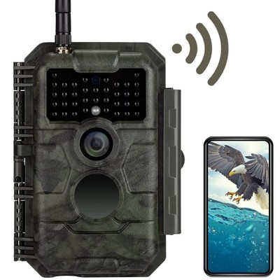 GardePro E6 Trail Camera WiFi 48MP 1296P Game Camera with No Glow