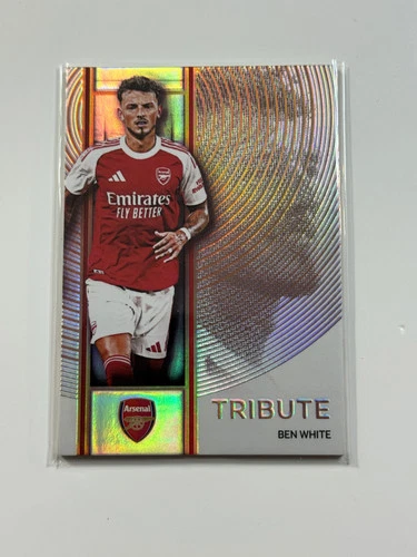 2025-26 Futera Platinum Arsenal Tribute #04 Ben White 13/19