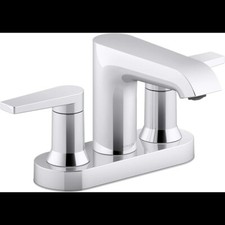 Kohler K-97094-4-CP Hint Bathroom Faucet/Pop-Up Drain Assembly, Polished Chrome