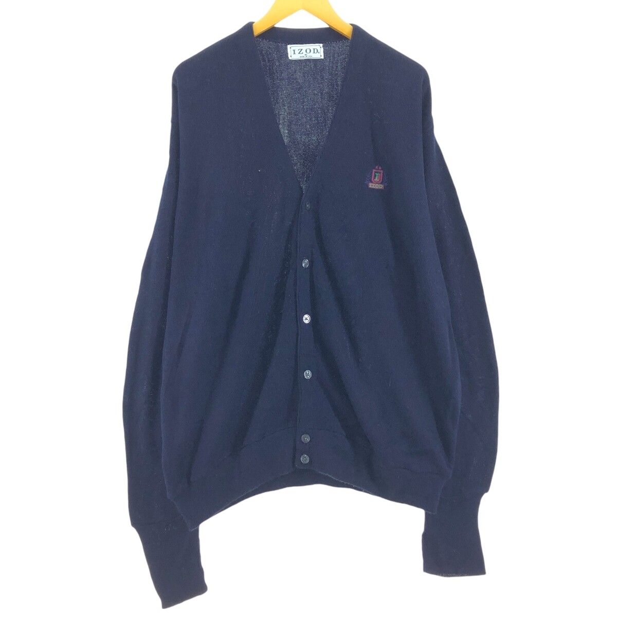 トップス 90s us made IZOD 6botann acryl cardigan s-l400.jpg