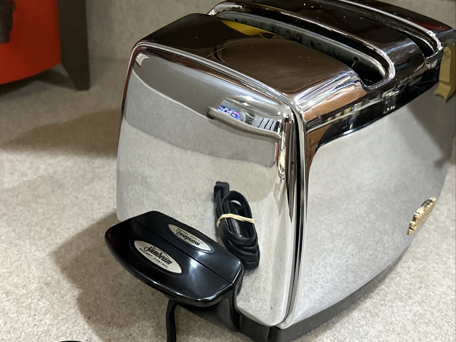 SUNBEAM T35 Radiant Control TOASTER Mid Century 1950 Art Deco WORKS
