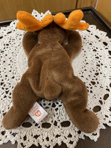 TY Beanie Baby Chocolate the Moose 1993 / Looks new with tag attached ~ sealed - Picture 3 of 9