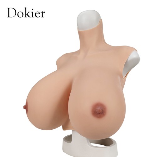 Dokier S Cup Big Fake Boobs Silicone Breast Forms Breastplate For Crossdresser - Picture 2 of 11