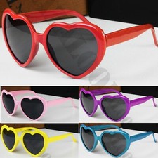 Retro Love Heart Shape Lolita Sunglasses Fancy Dress Party 100% UV400 Protection